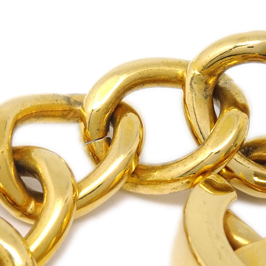 Luxury Chanel 1996 Turnlock Gold Chain Bracelet 96P