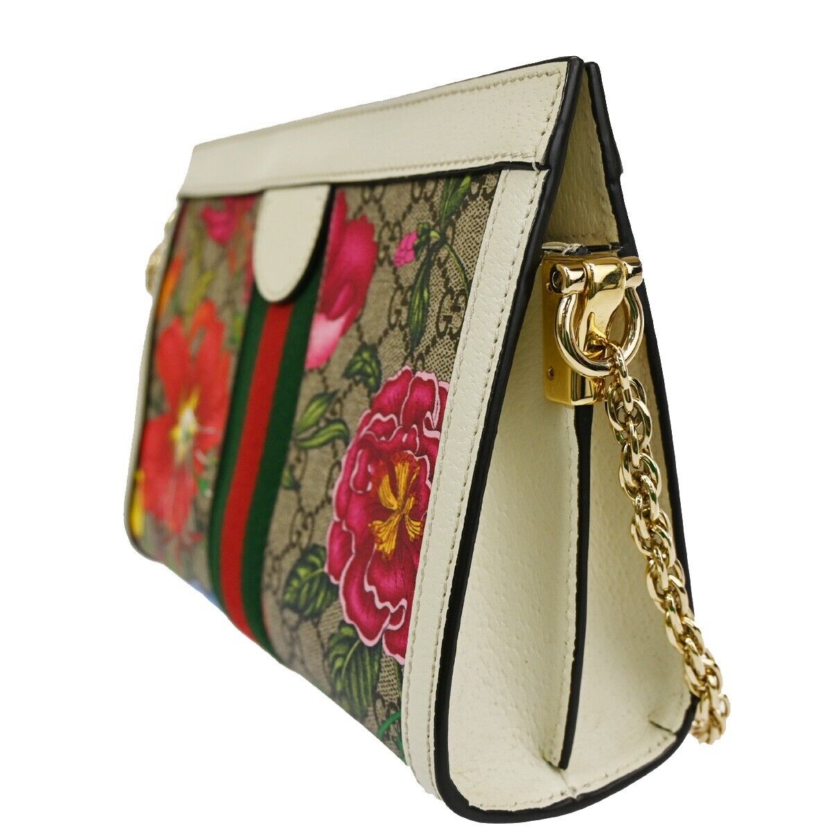 Gucci Gg Flora  Canvas Shoulder Bag ()