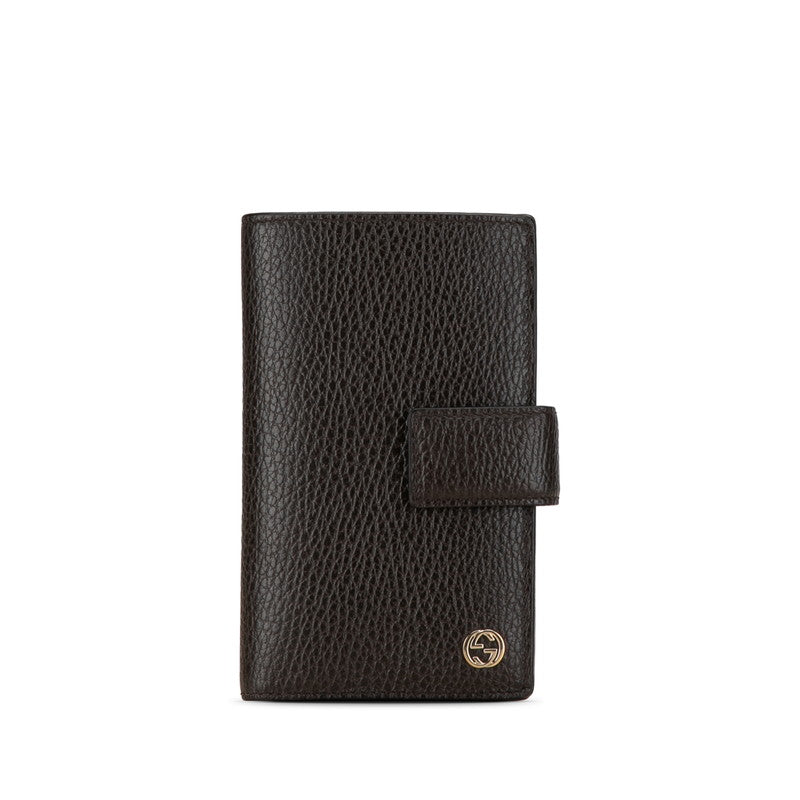 Luxury Gucci Trending 2025 Leather Interlocking G Bifold Wallet 449344