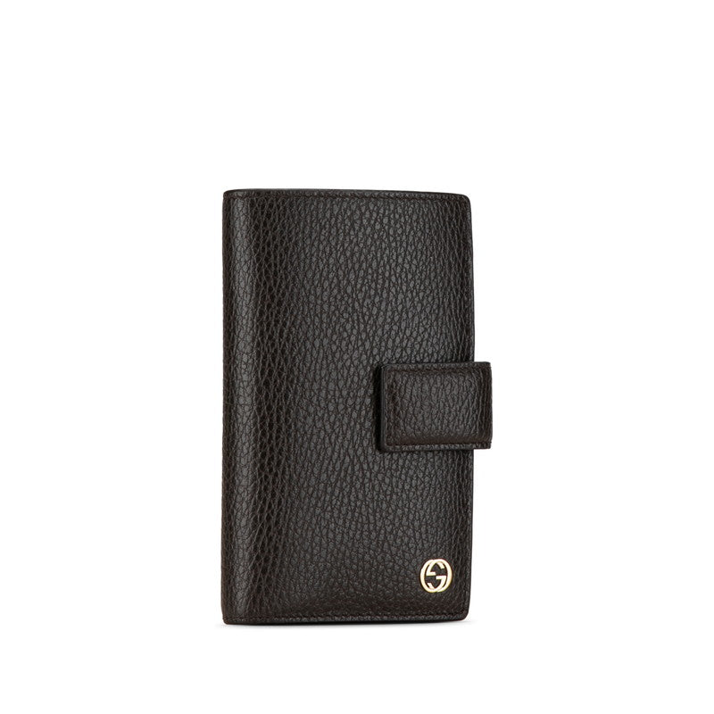 Luxury Gucci Trending 2025 Leather Interlocking G Bifold Wallet 449344