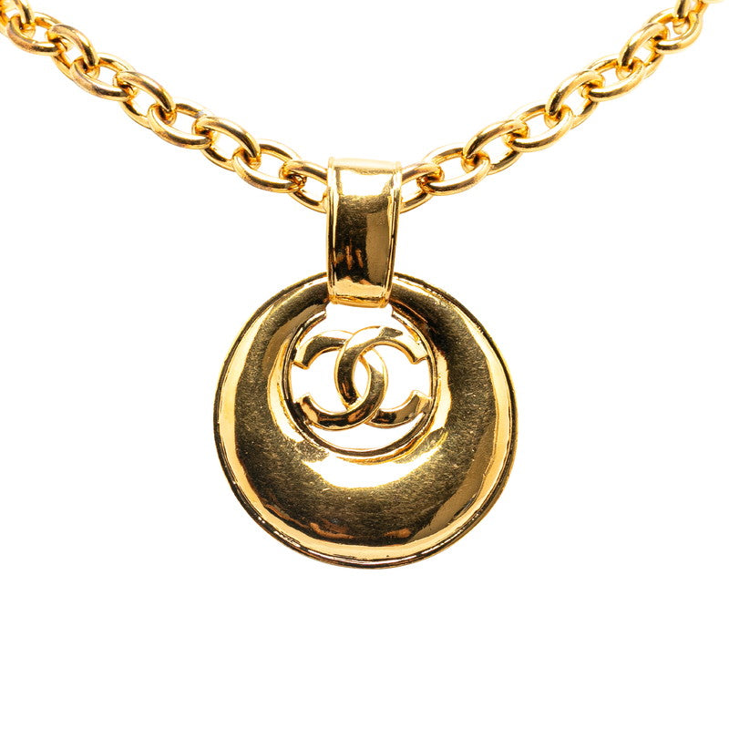 Chanel Coco Mark Gold Necklace