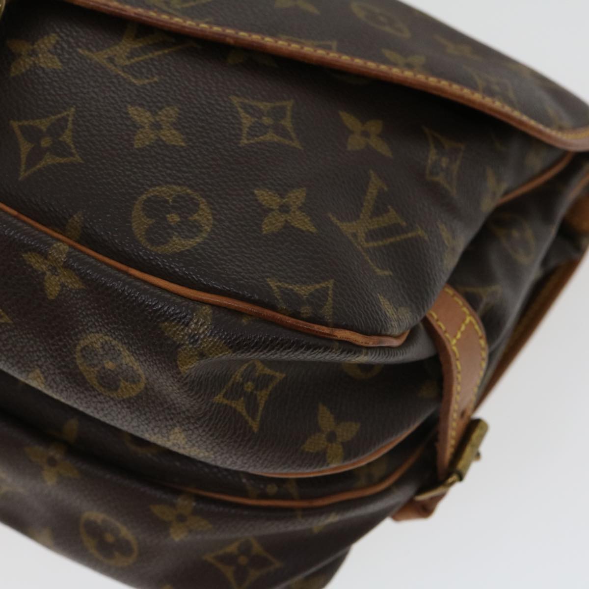 LOUIS VUITTON Monogram Saumur 30 Shoulder Bag M42256 LV fm1589