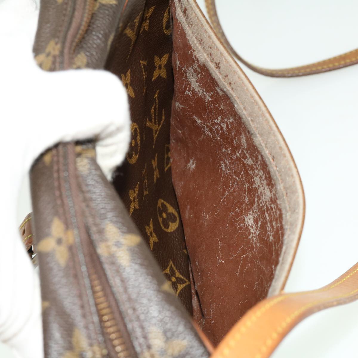 LOUIS VUITTON Monogram Jeune Fille MM Shoulder Bag M51226 LV fm1730