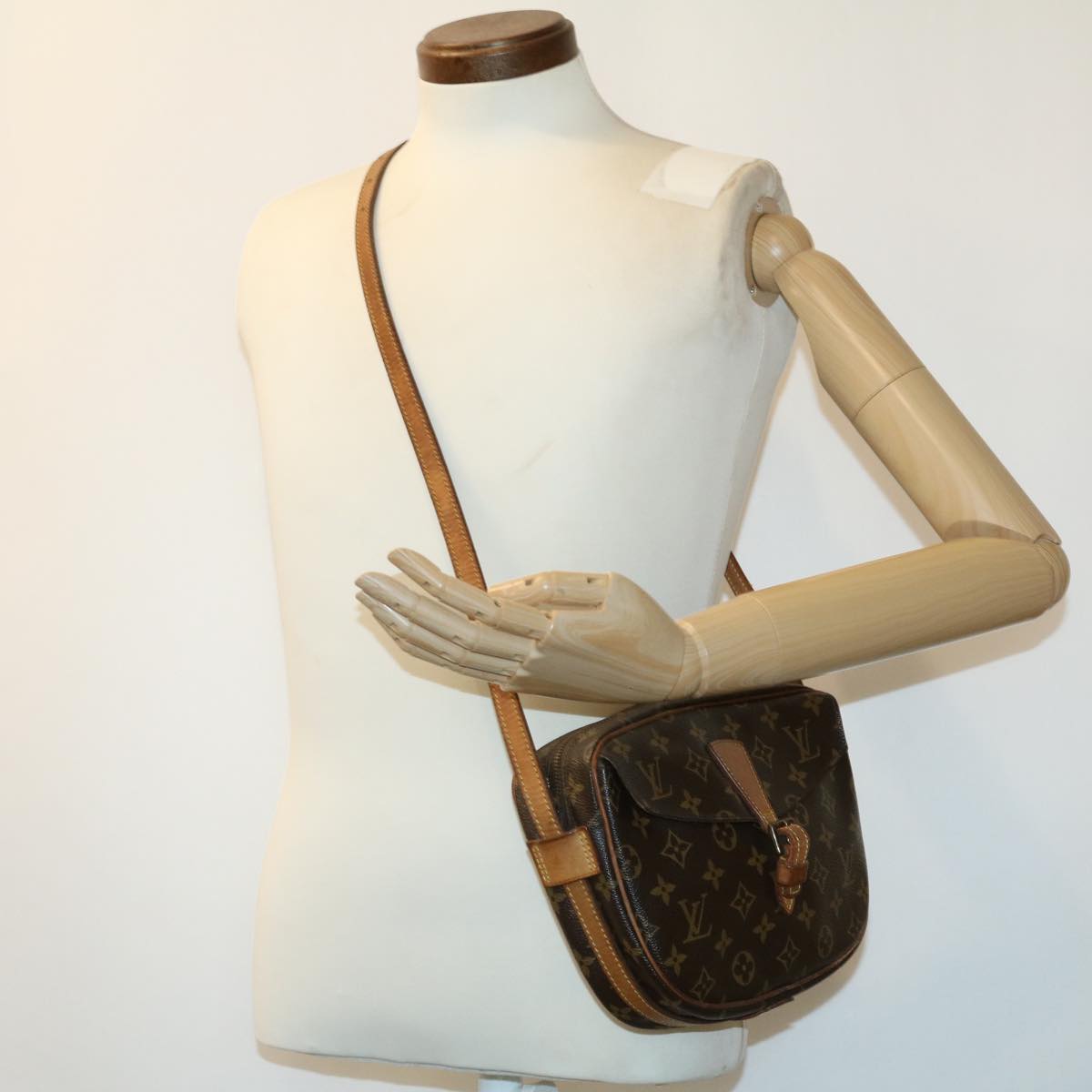 LOUIS VUITTON Monogram Jeune Fille MM Shoulder Bag M51226 LV fm1730