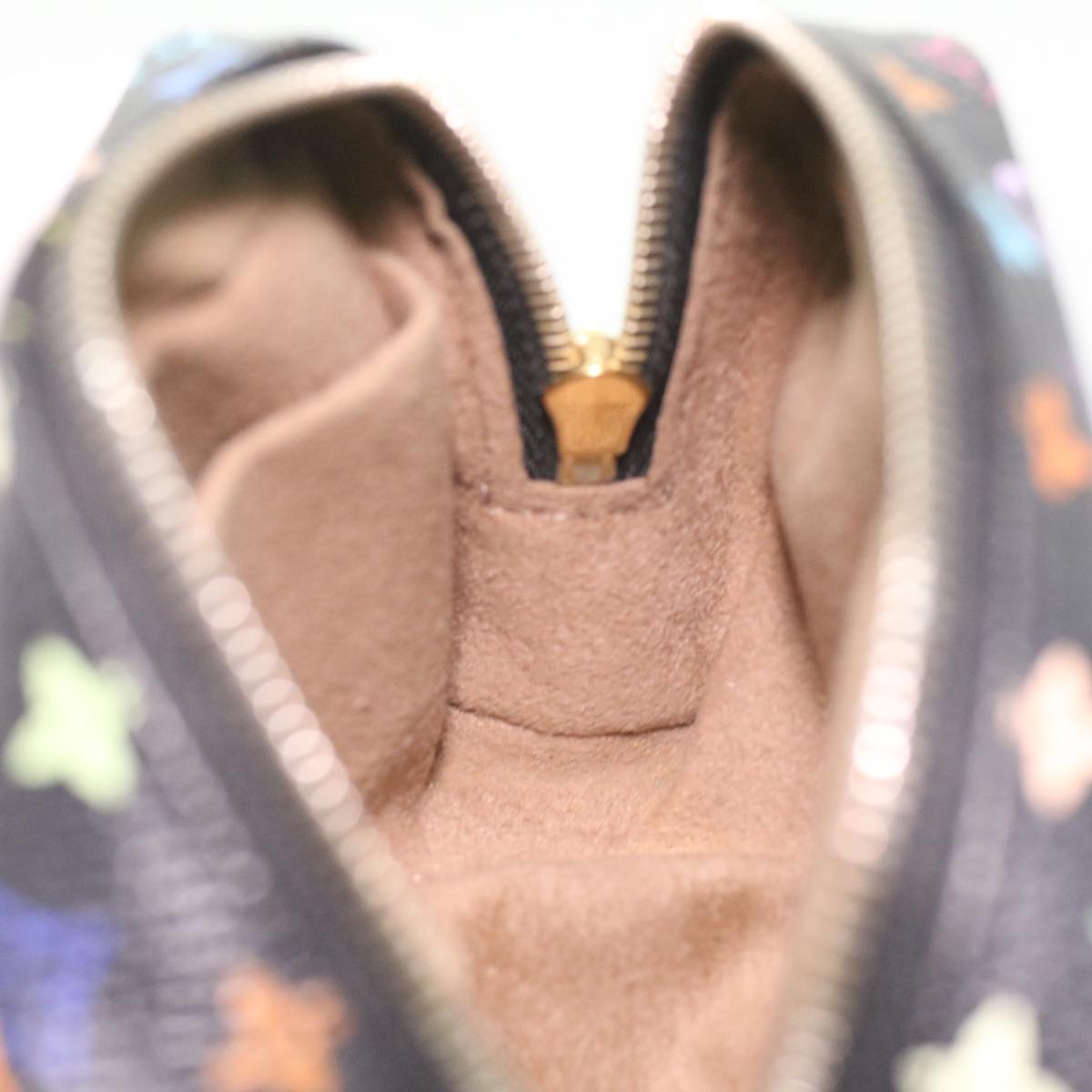 LOUIS VUITTON Monogram Multicolor Trousse Wapity Pouch Black M58034 fm2074