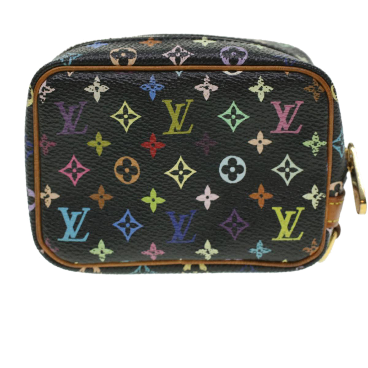 LOUIS VUITTON Monogram Multicolor Trousse Wapity Pouch Black M58034 fm2074