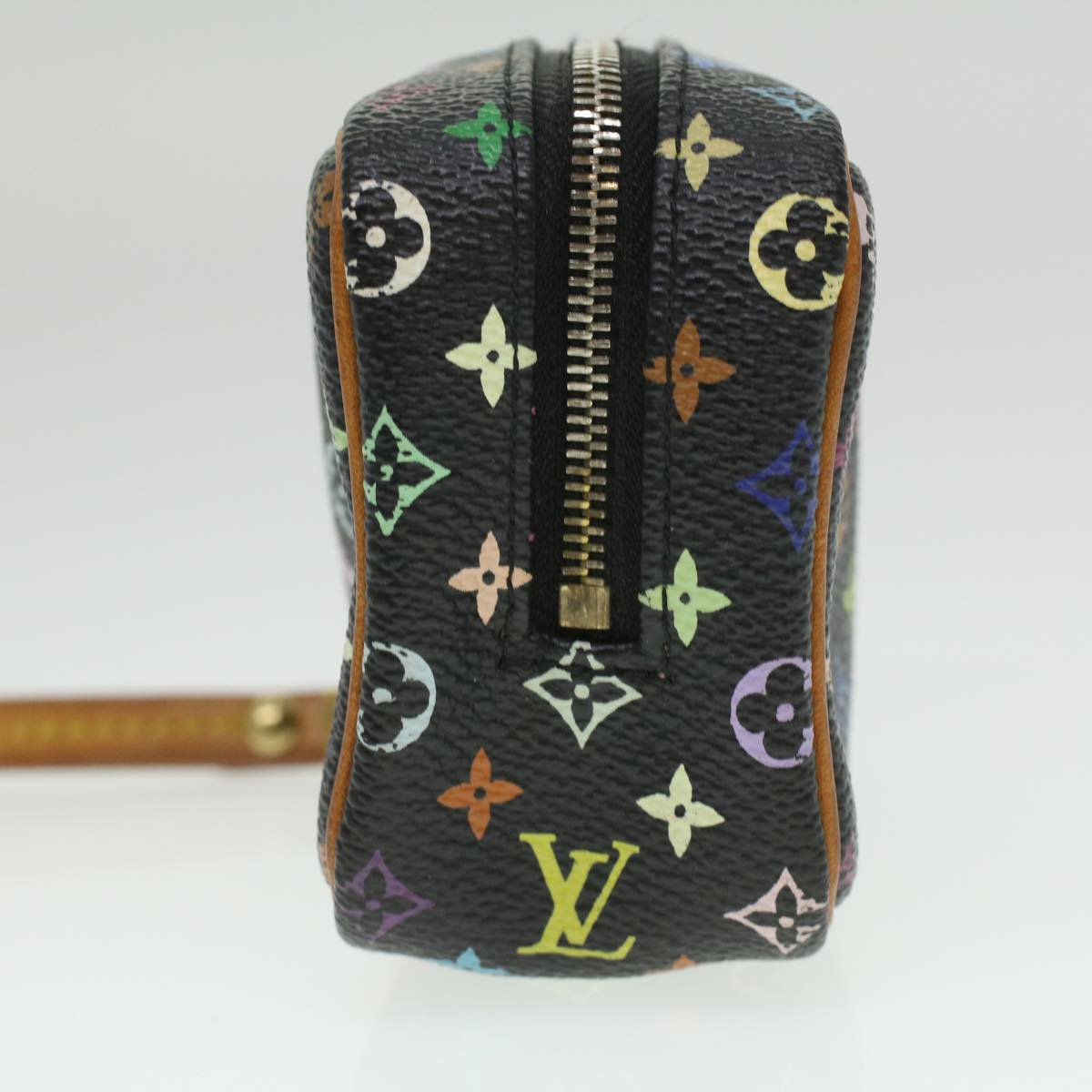 LOUIS VUITTON Monogram Multicolor Trousse Wapity Pouch Black M58034 fm2074