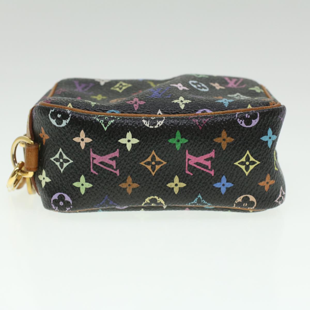 LOUIS VUITTON Monogram Multicolor Trousse Wapity Pouch Black M58034 fm2074