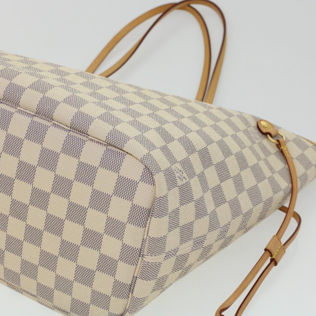 LOUIS VUITTON Damier Azur Neverfull MM Tote Bag N41605 LV fm2414