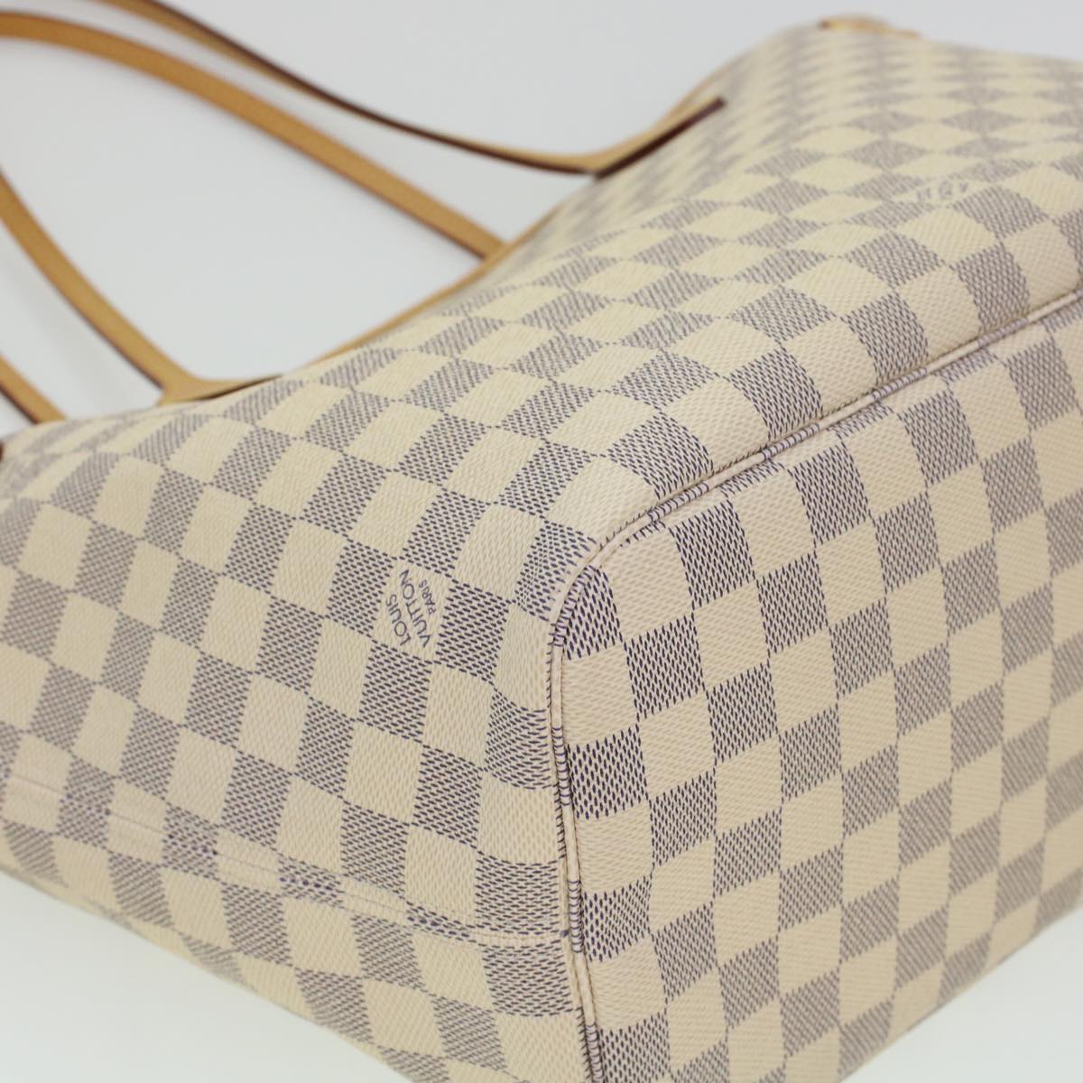 LOUIS VUITTON Damier Azur Neverfull MM Tote Bag N41605 LV fm2414