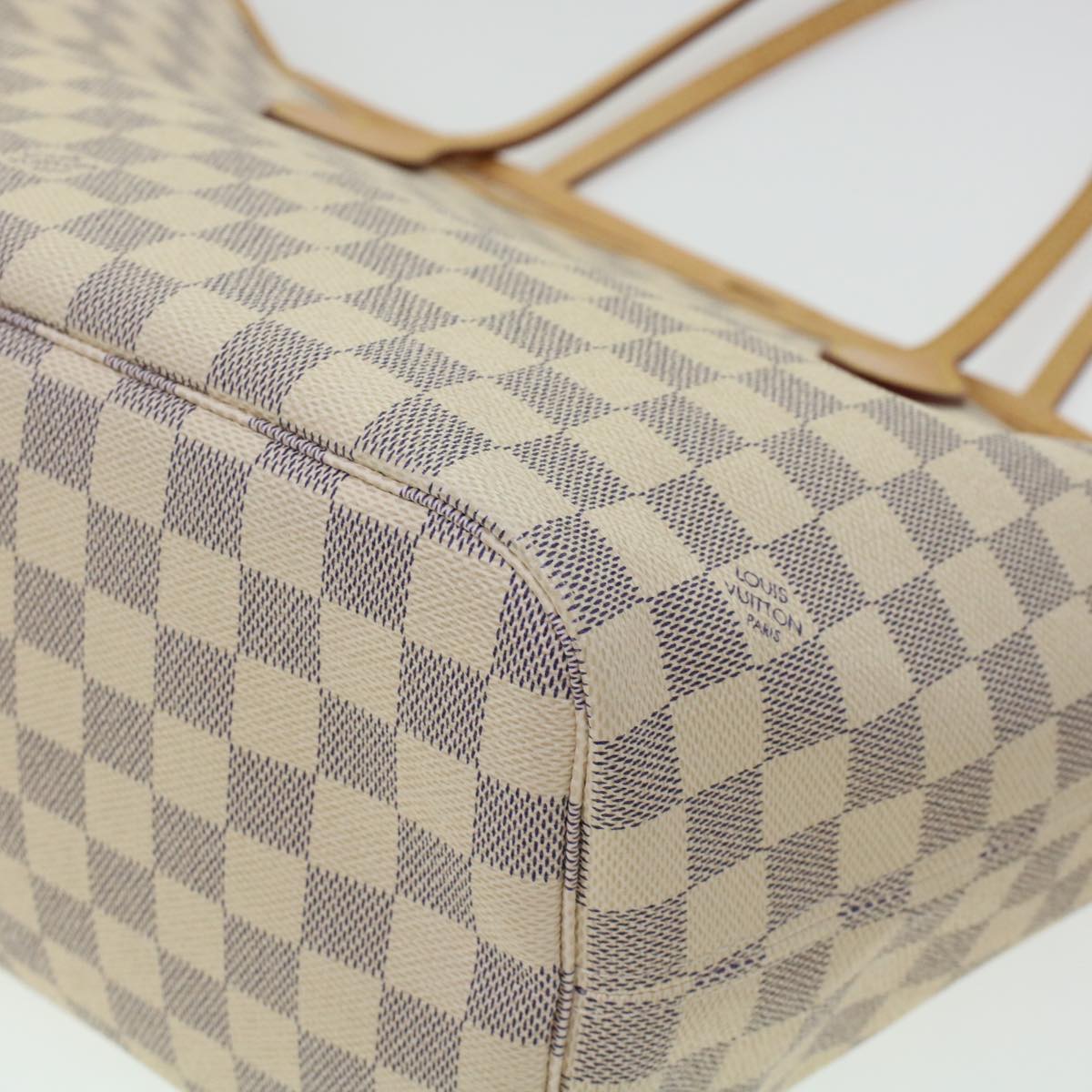 LOUIS VUITTON Damier Azur Neverfull MM Tote Bag N41605 LV fm2414