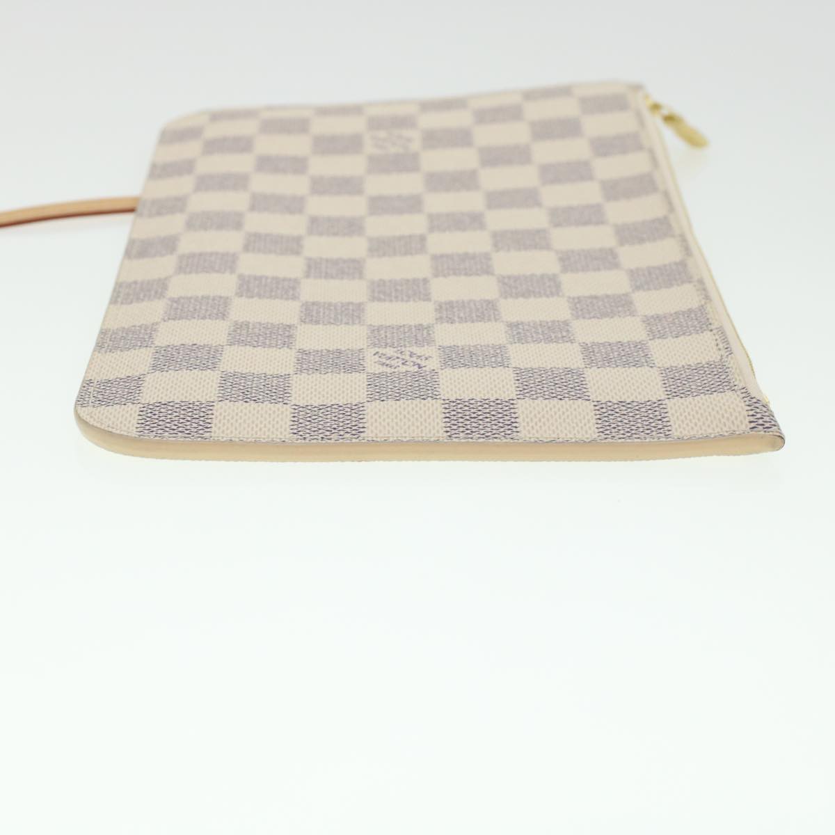 LOUIS VUITTON Damier Azur Neverfull MM Tote Bag N41605 LV fm2414