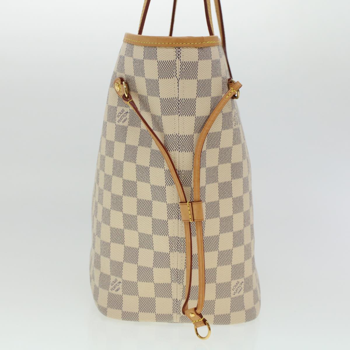 LOUIS VUITTON Damier Azur Neverfull MM Tote Bag N41605 LV fm2414