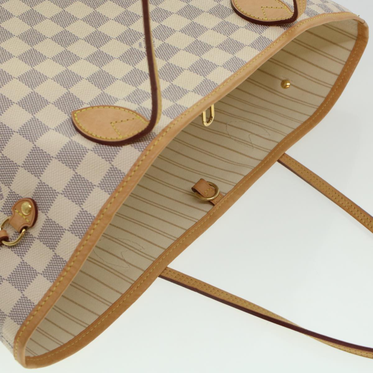 LOUIS VUITTON Damier Azur Neverfull MM Tote Bag N41605 LV fm2414