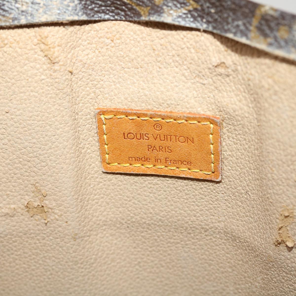 LOUIS VUITTON Monogram Sac Plat Hand Bag M51140 LV fm2448