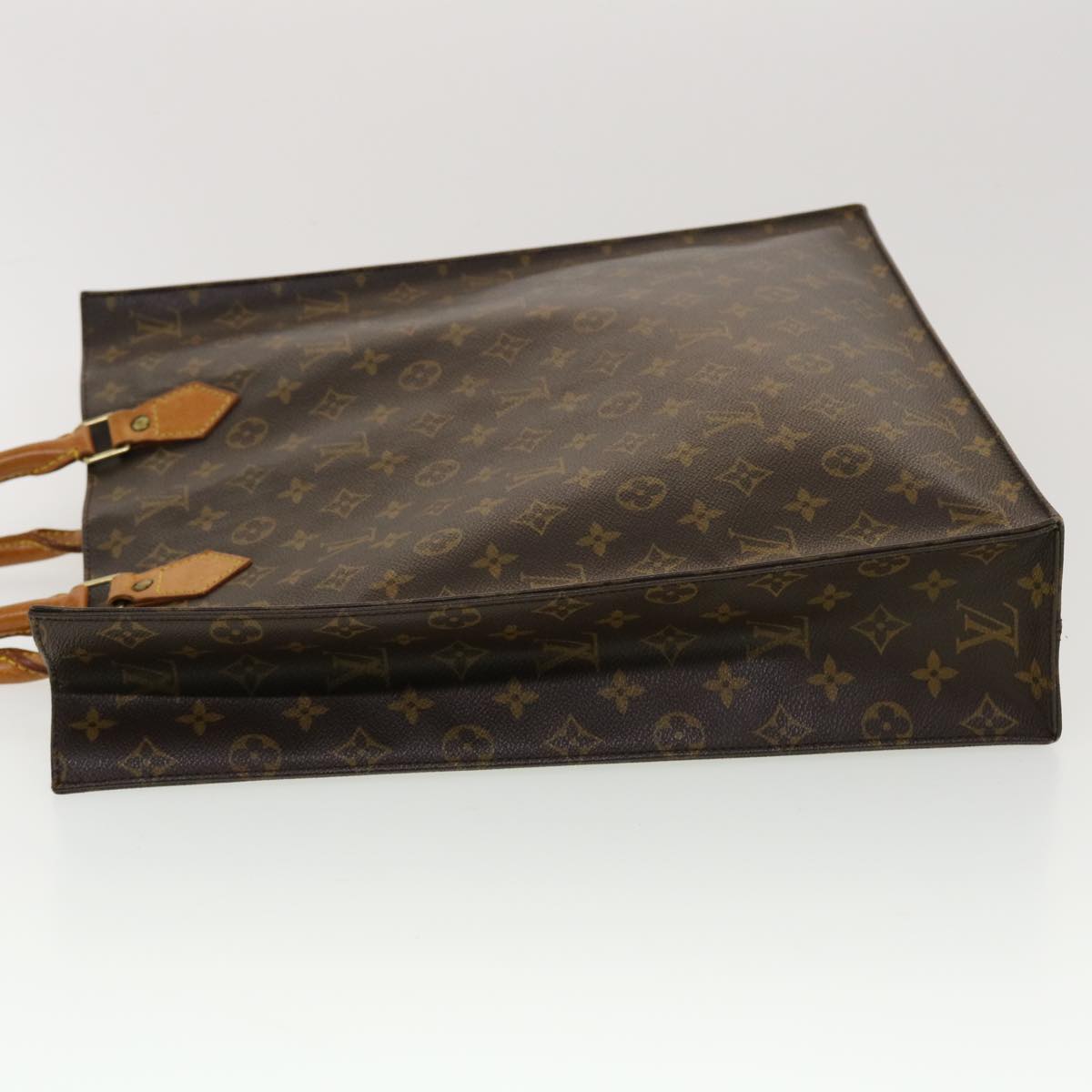 LOUIS VUITTON Monogram Sac Plat Hand Bag M51140 LV fm2448