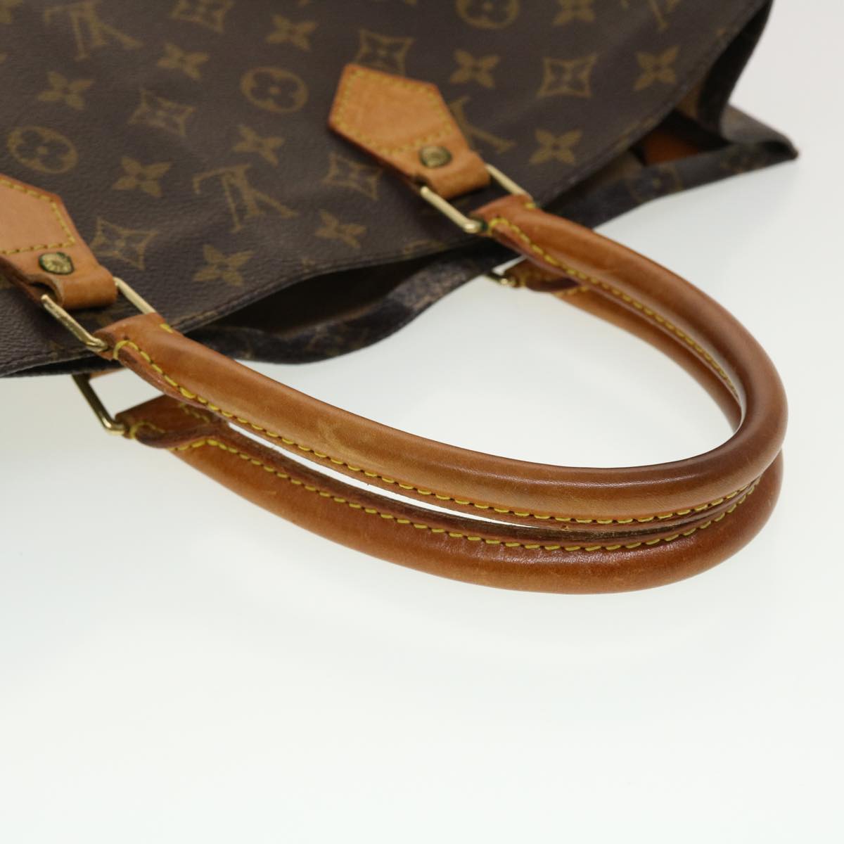 LOUIS VUITTON Monogram Sac Plat Hand Bag M51140 LV fm2448