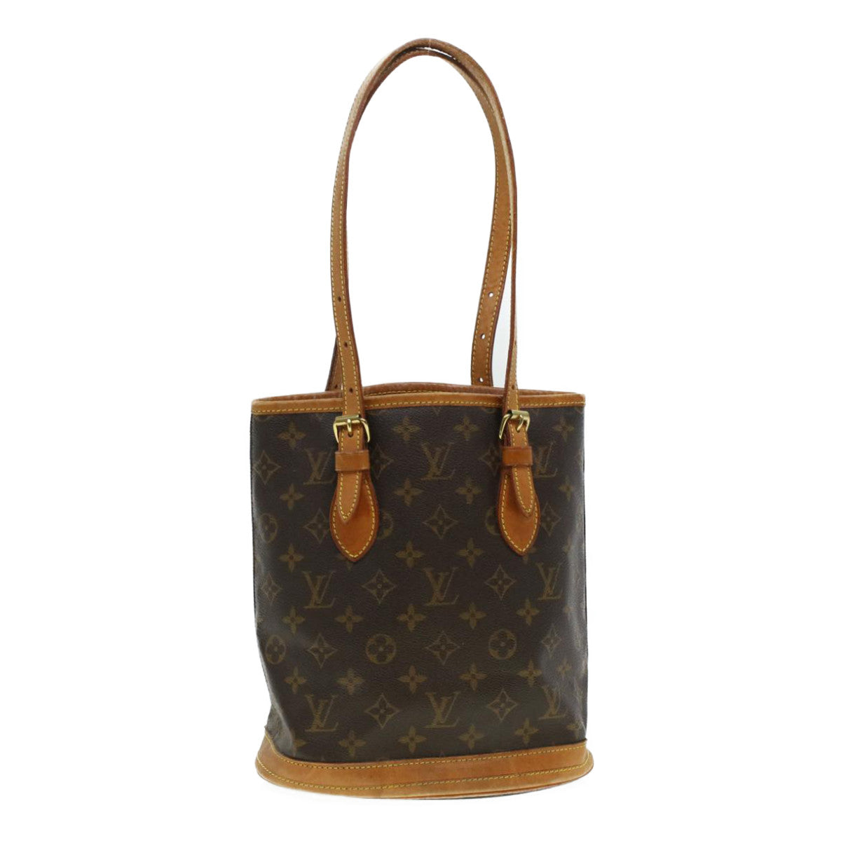 LOUIS VUITTON Monogram Bucket PM Shoulder Bag M42238 LV fm2459