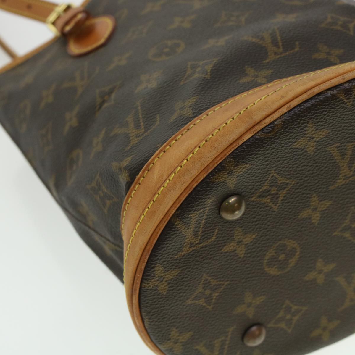 LOUIS VUITTON Monogram Bucket PM Shoulder Bag M42238 LV fm2459