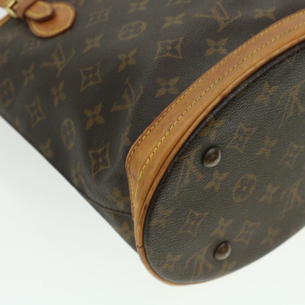 LOUIS VUITTON Monogram Bucket PM Shoulder Bag M42238 LV fm2459