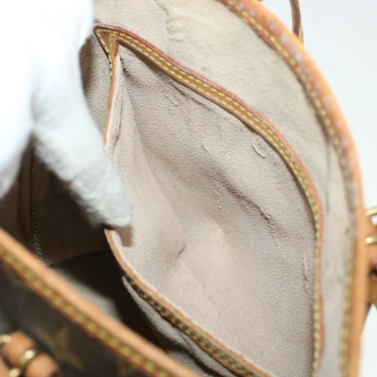 LOUIS VUITTON Monogram Bucket PM Shoulder Bag M42238 LV fm2459