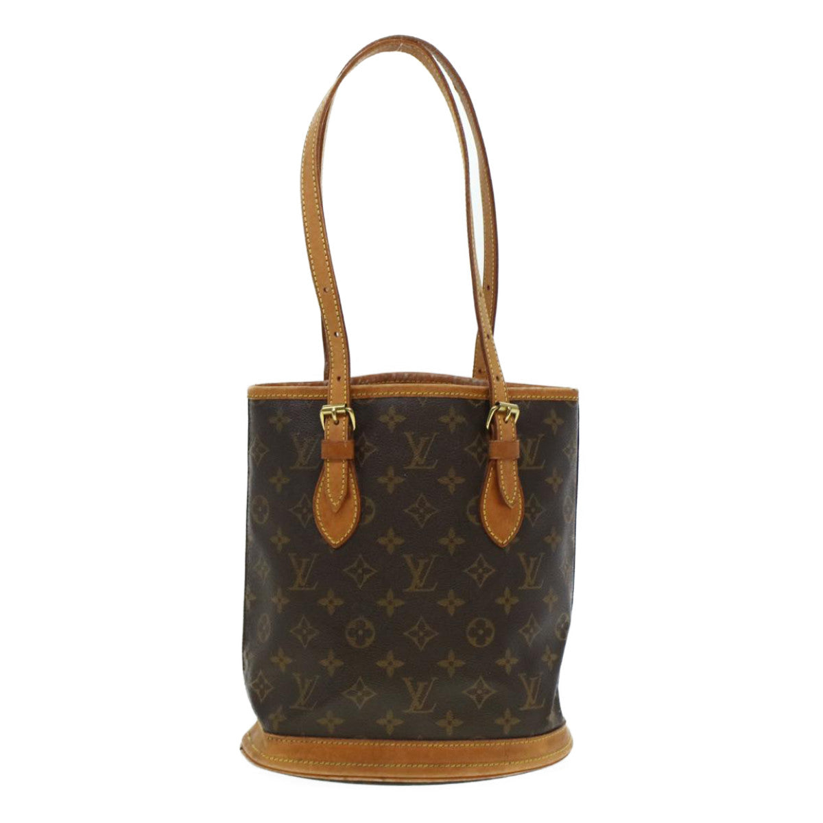 LOUIS VUITTON Monogram Bucket PM Shoulder Bag M42238 LV fm2459