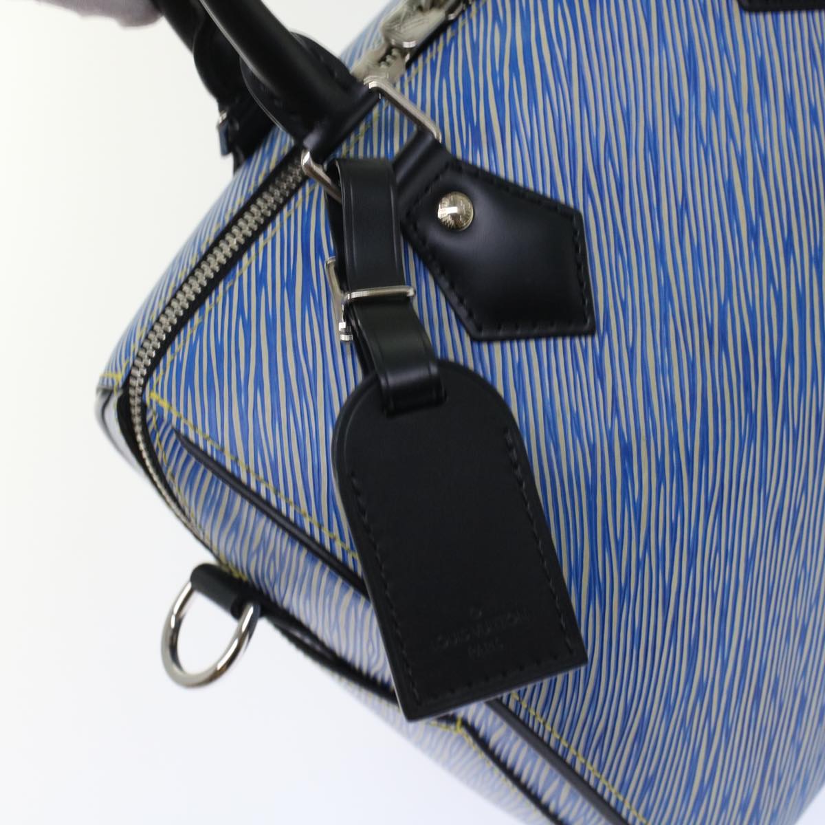 LOUIS VUITTON Epi Speedy Bandouliere 25 Hand Bag Blue M51280 LV fm2466