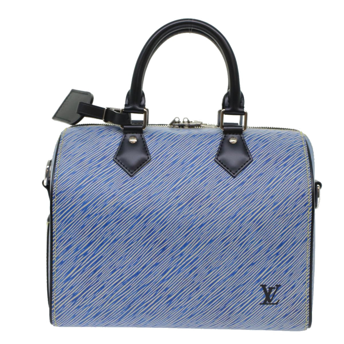 LOUIS VUITTON Epi Speedy Bandouliere 25 Hand Bag Blue M51280 LV fm2466
