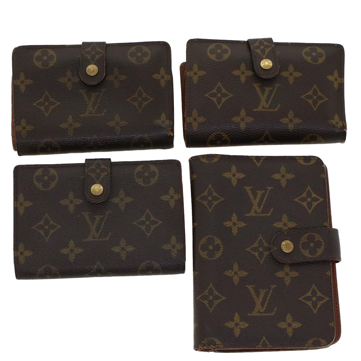 LOUIS VUITTON Monogram Wallet 4Set LV fm2474