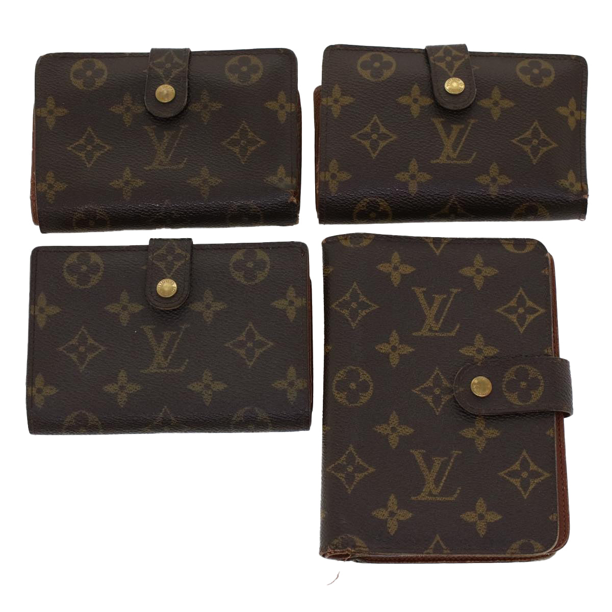 LOUIS VUITTON Monogram Wallet 4Set LV fm2474