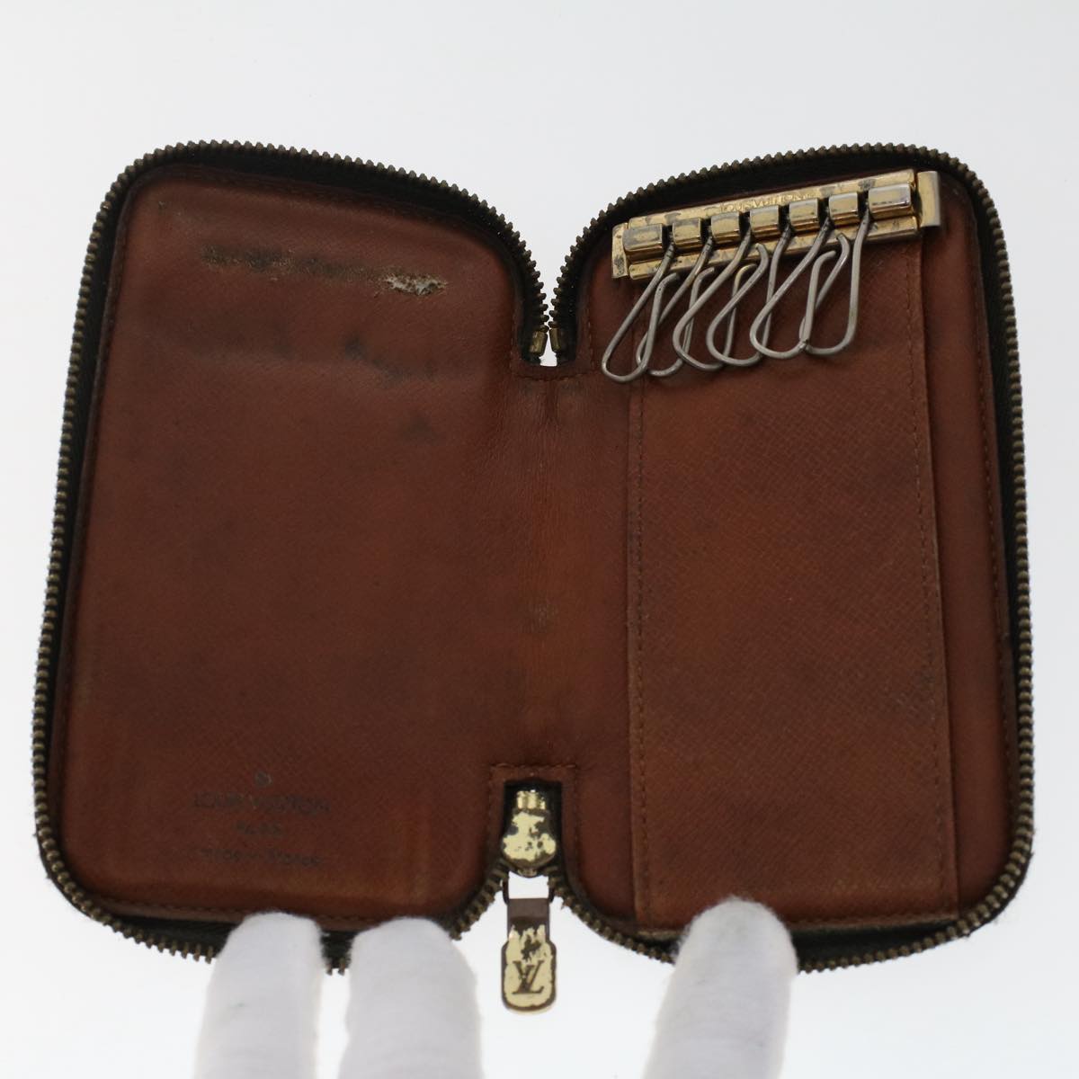 LOUIS VUITTON Monogram Damier Ebene Key Case 4Set LV fm2620