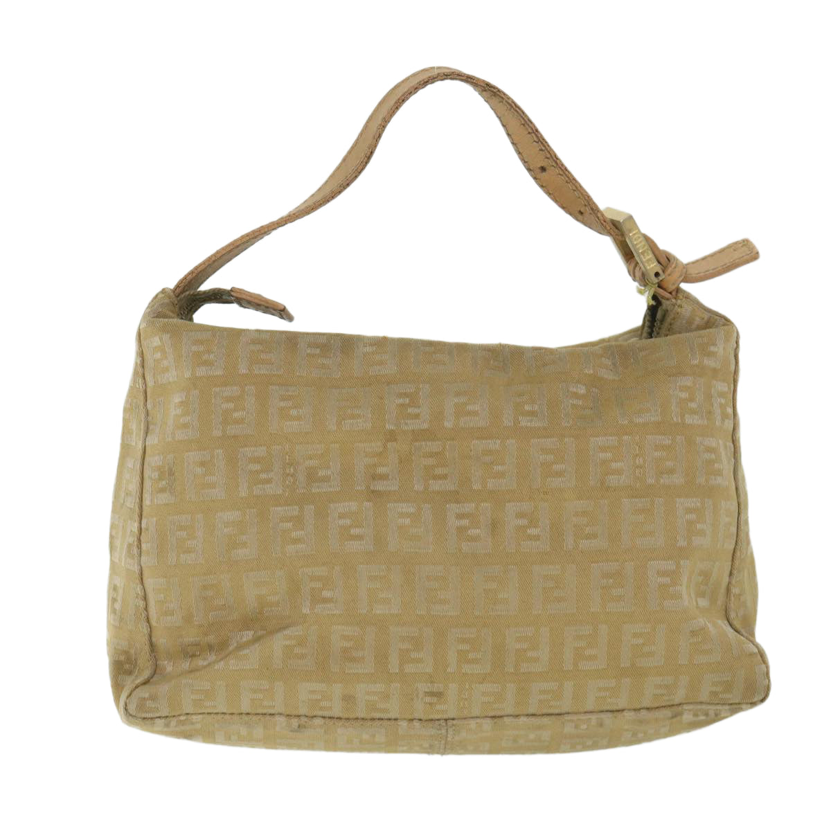Luxury FendiZucchino Canvas Pouch Beigefm2756