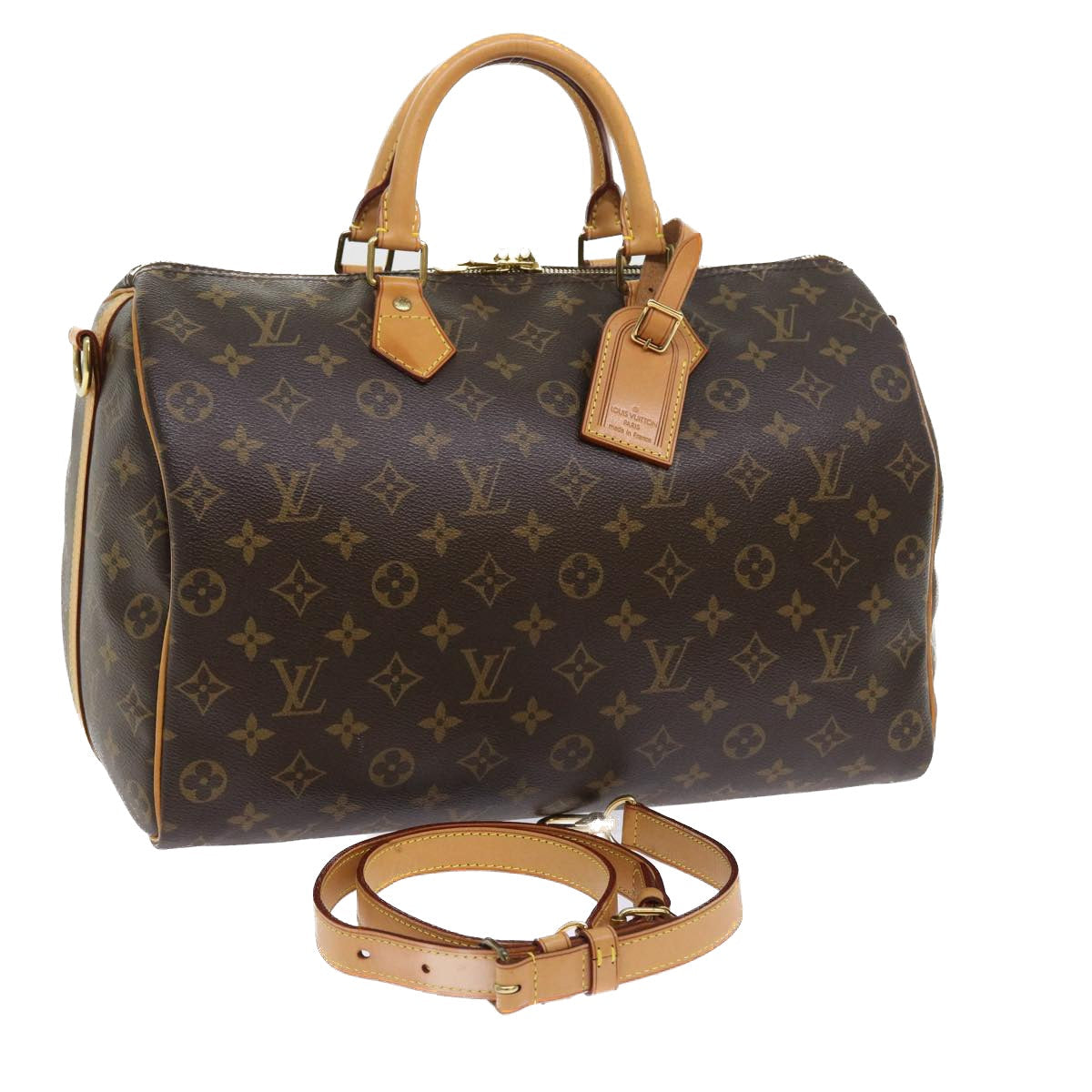 LOUIS VUITTON Monogram Speedy Bandouliere 35 Hand Bag M41111 LV fm2792
