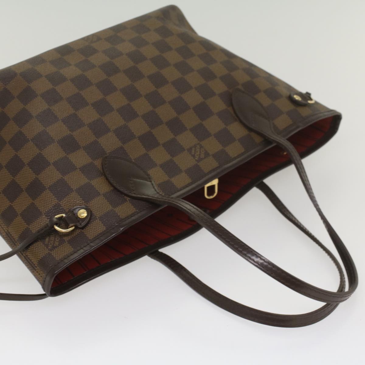 LOUIS VUITTON Damier Ebene Neverfull PM Tote Bag N51109 LV fm2798