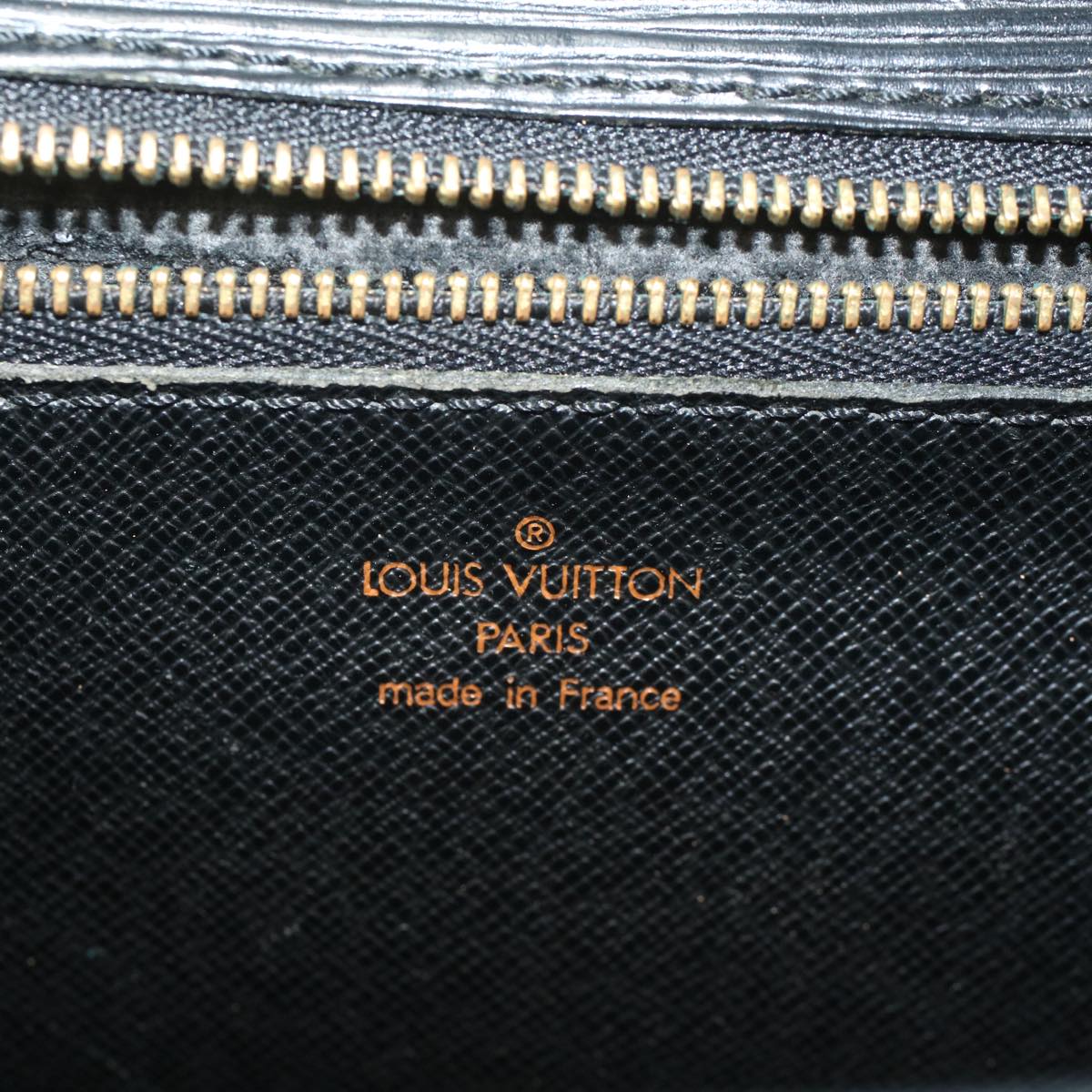 LOUIS VUITTON Epi Serie Dragonne Hand Bag Black M52612 LV fm2804