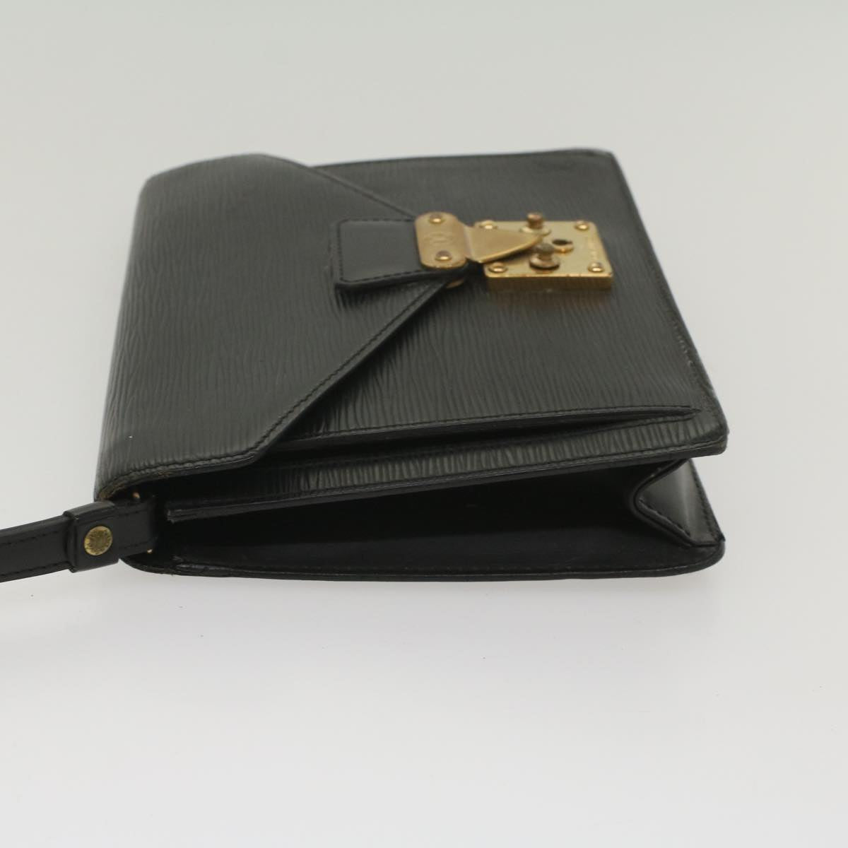 LOUIS VUITTON Epi Serie Dragonne Hand Bag Black M52612 LV fm2804