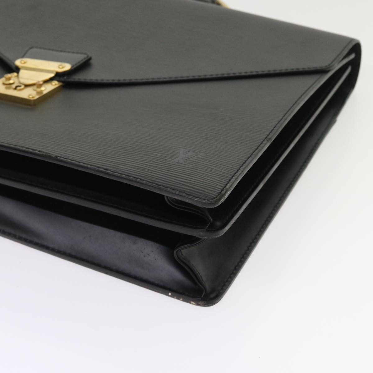 LOUIS VUITTON Epi Serviette Conseiller Briefcase Black M54422 LV fm2805