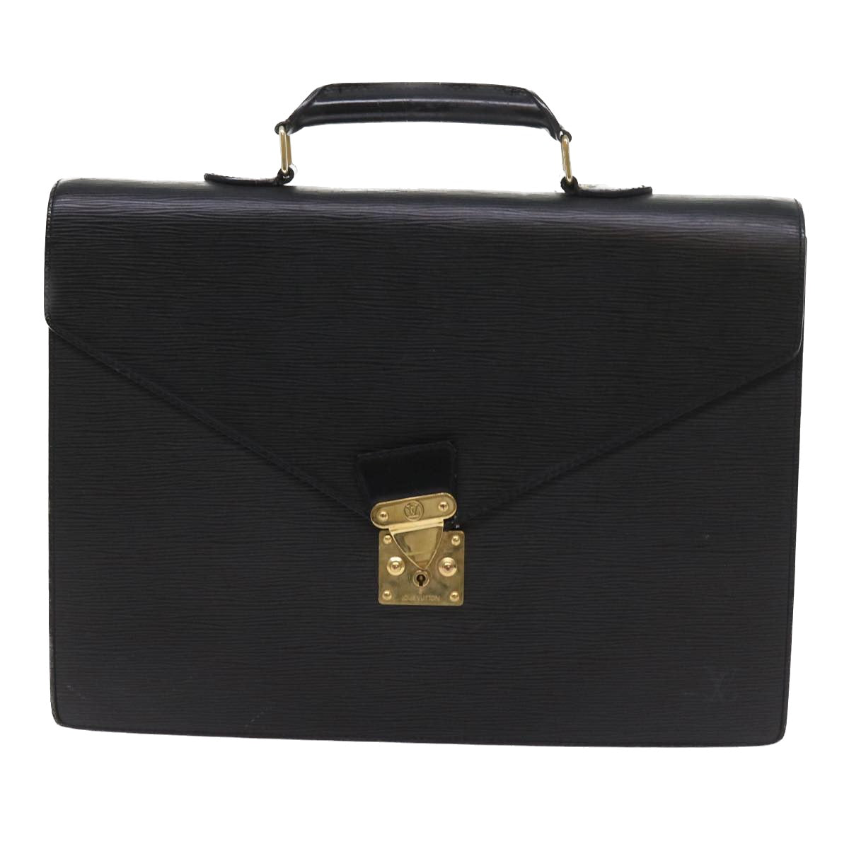 LOUIS VUITTON Epi Serviette Conseiller Briefcase Black M54422 LV fm2805