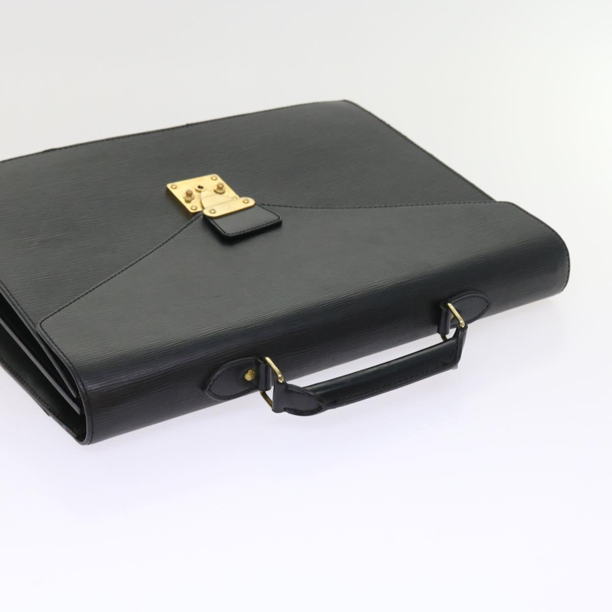 LOUIS VUITTON Epi Serviette Conseiller Briefcase Black M54422 LV fm2805