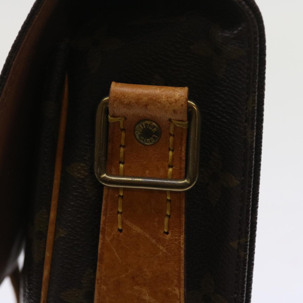 LOUIS VUITTON Monogram Cartouchiere MM Shoulder Bag M51253 LV fm2807