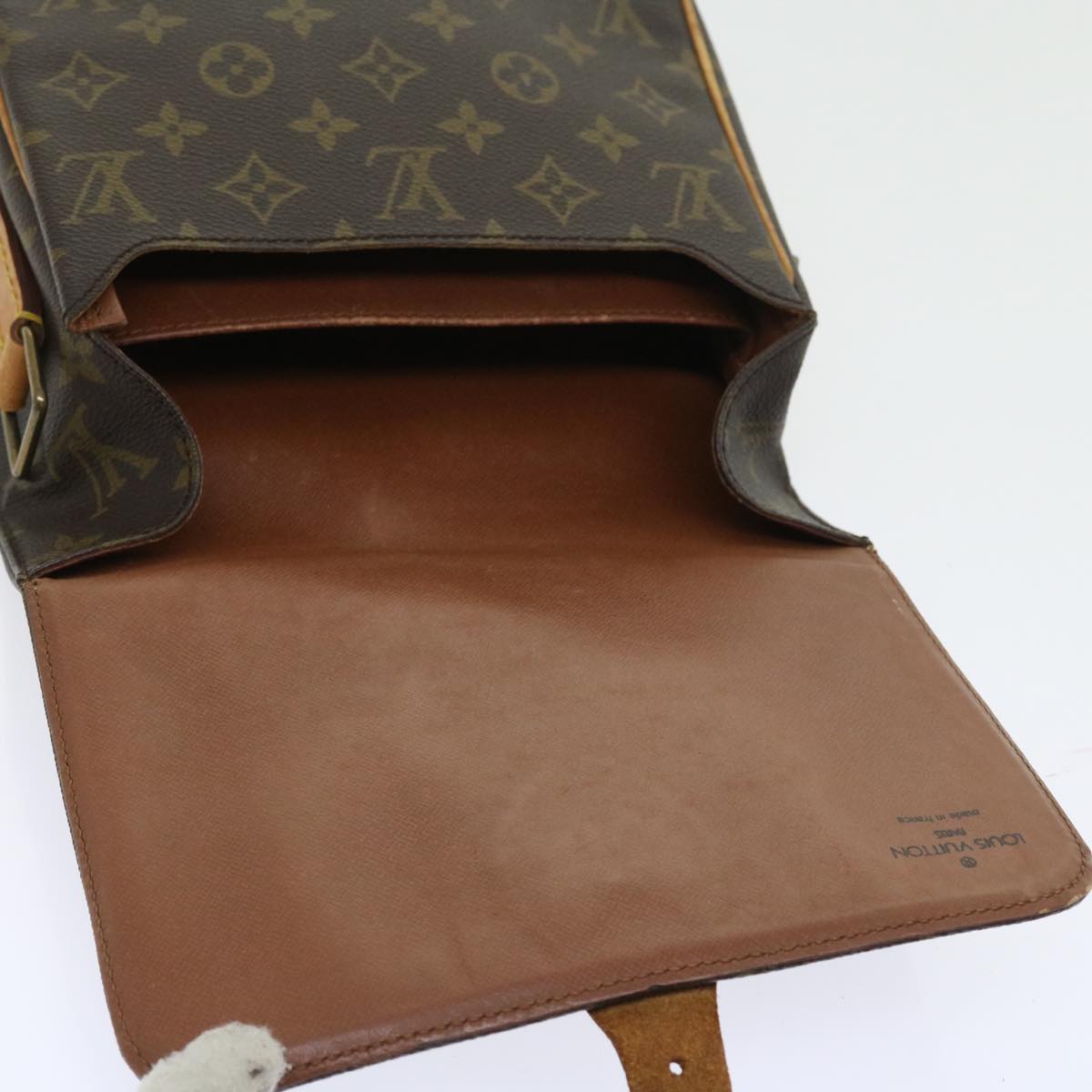 LOUIS VUITTON Monogram Cartouchiere MM Shoulder Bag M51253 LV fm2807