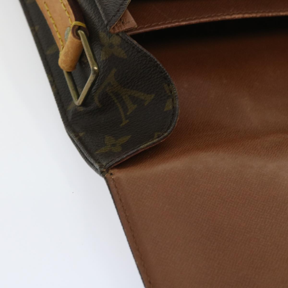 LOUIS VUITTON Monogram Cartouchiere MM Shoulder Bag M51253 LV fm2807
