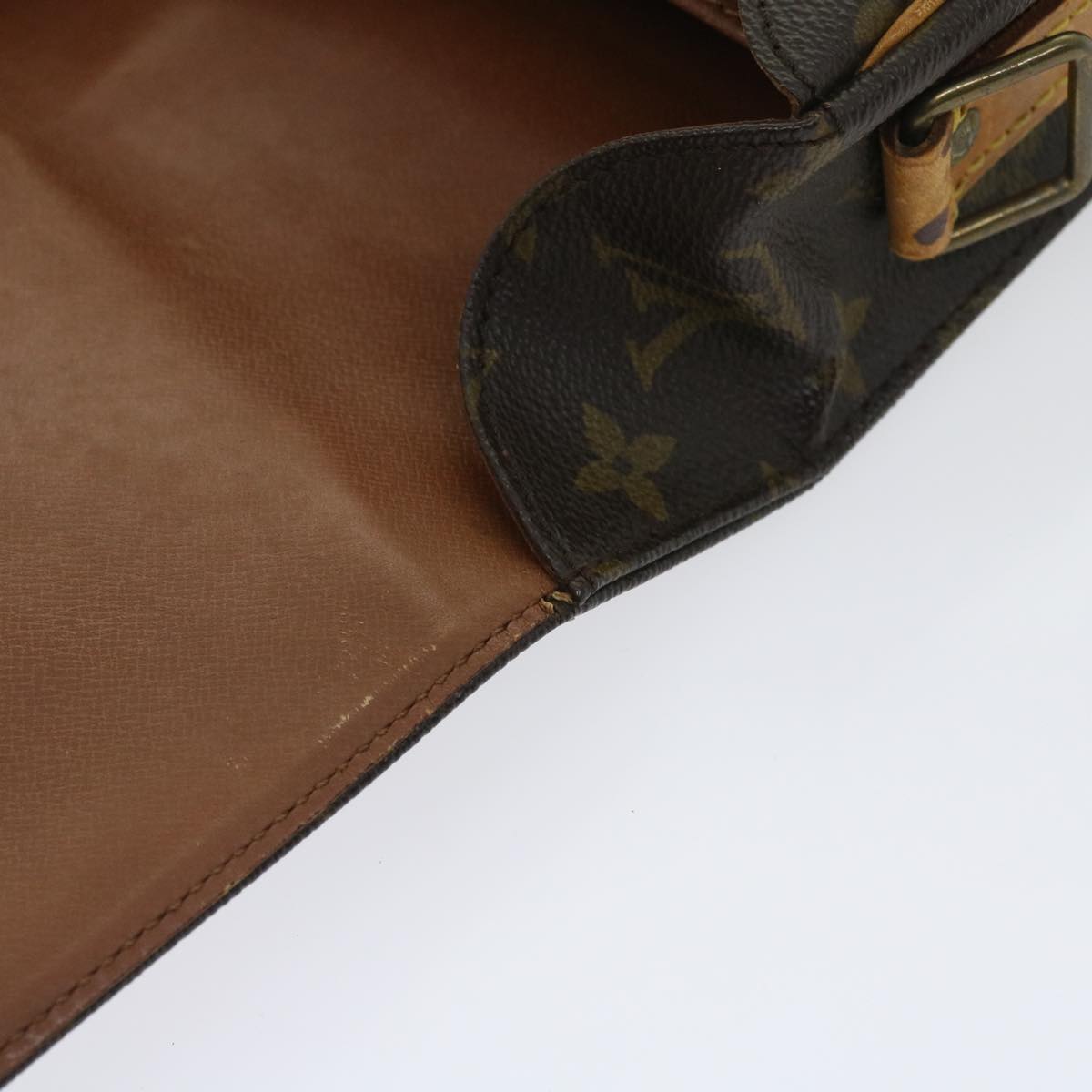 LOUIS VUITTON Monogram Cartouchiere MM Shoulder Bag M51253 LV fm2807
