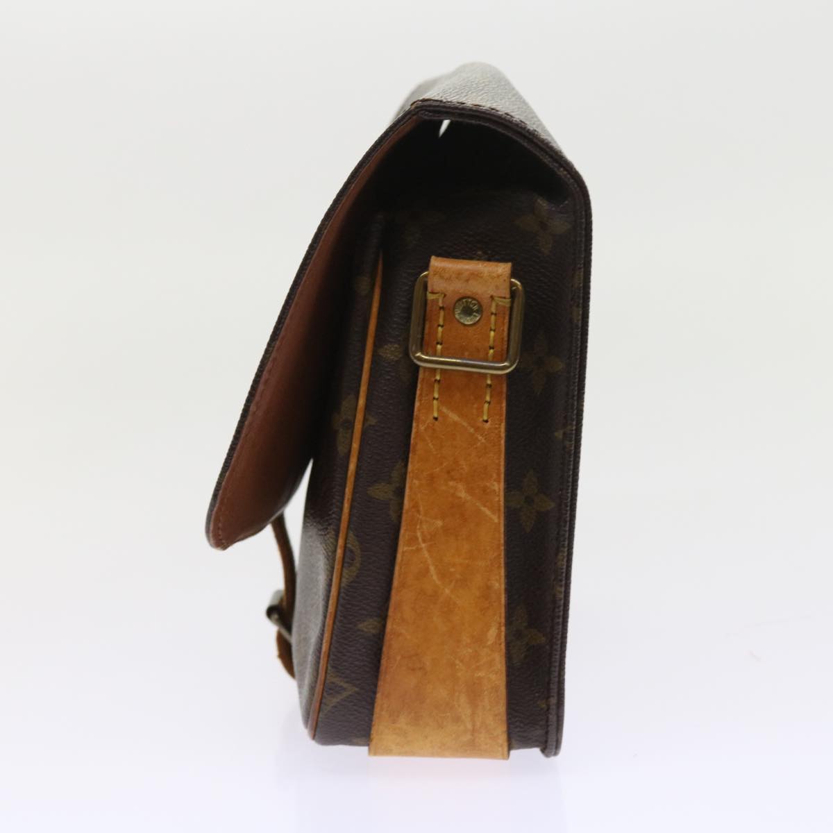 LOUIS VUITTON Monogram Cartouchiere MM Shoulder Bag M51253 LV fm2807