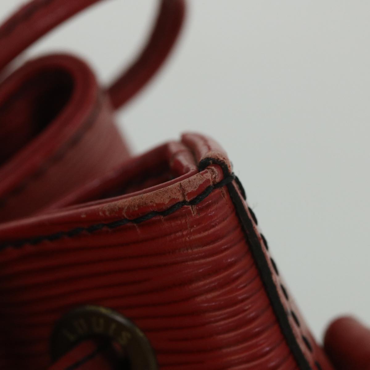 LOUIS VUITTON Epi Noe Shoulder Bag Red M44007 LV fm2810