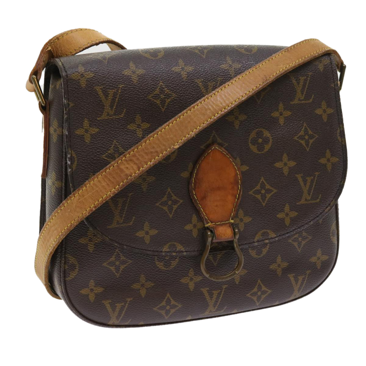 LOUIS VUITTON Monogram Saint Cloud GM Shoulder Bag M51242 LV fm2815