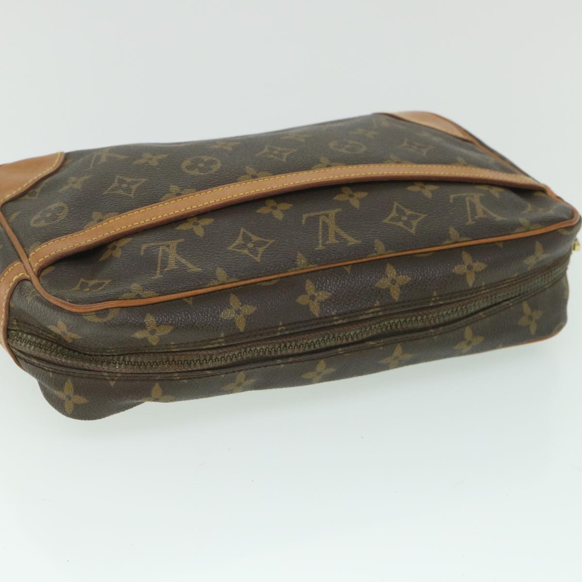 LOUIS VUITTON Monogram Compiegne 28 Clutch Bag M51845 LV fm2816