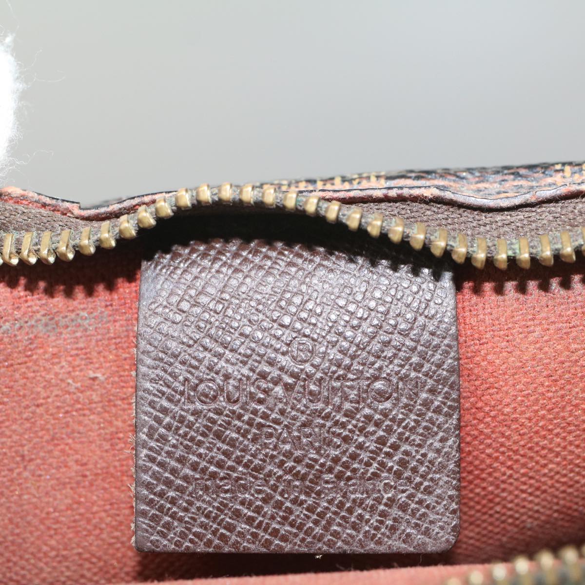 LOUIS VUITTON Damier Ebene Trousse Makeup Pouch N51982 LV fm2822