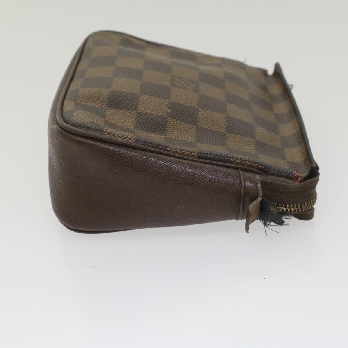 LOUIS VUITTON Damier Ebene Trousse Makeup Pouch N51982 LV fm2822