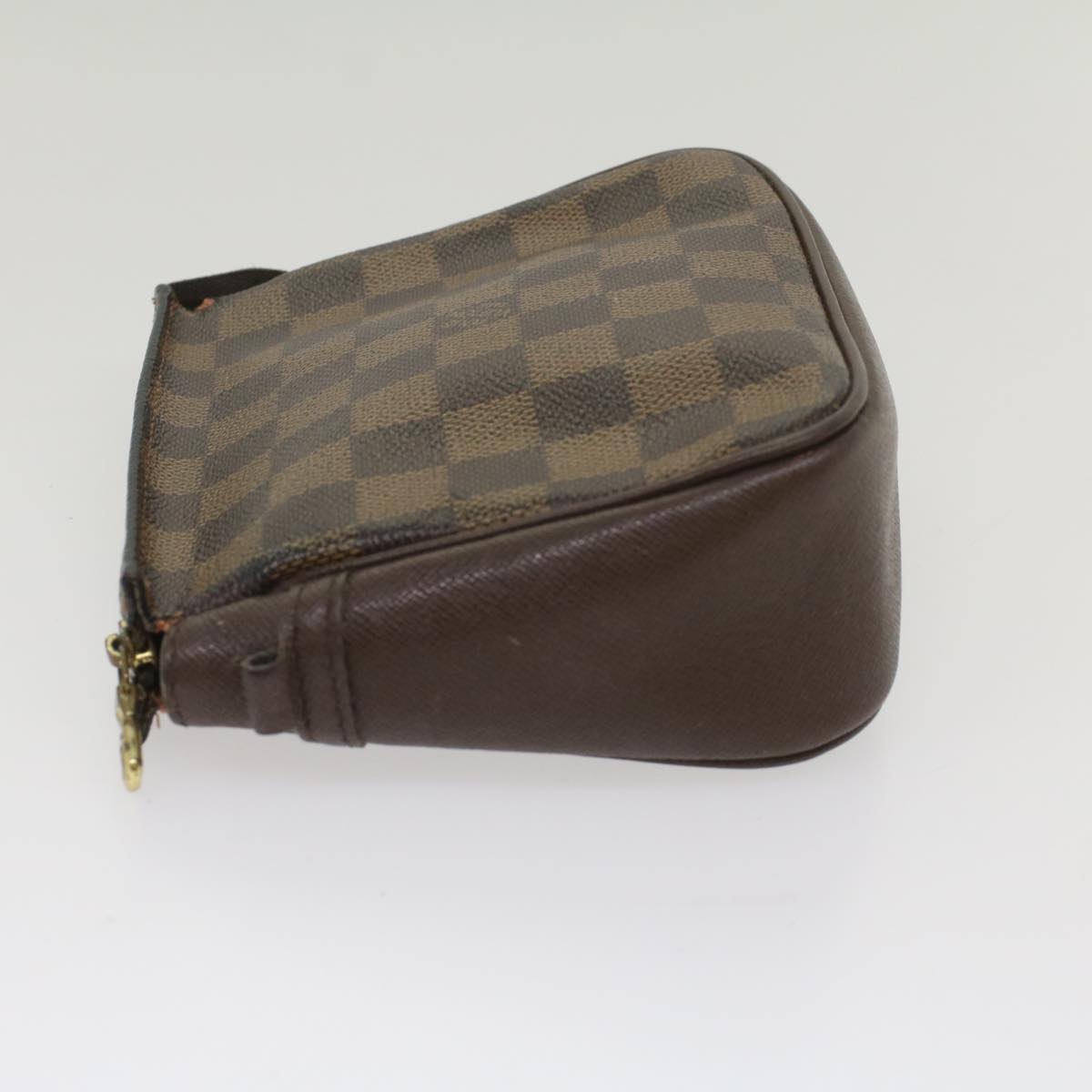 LOUIS VUITTON Damier Ebene Trousse Makeup Pouch N51982 LV fm2822